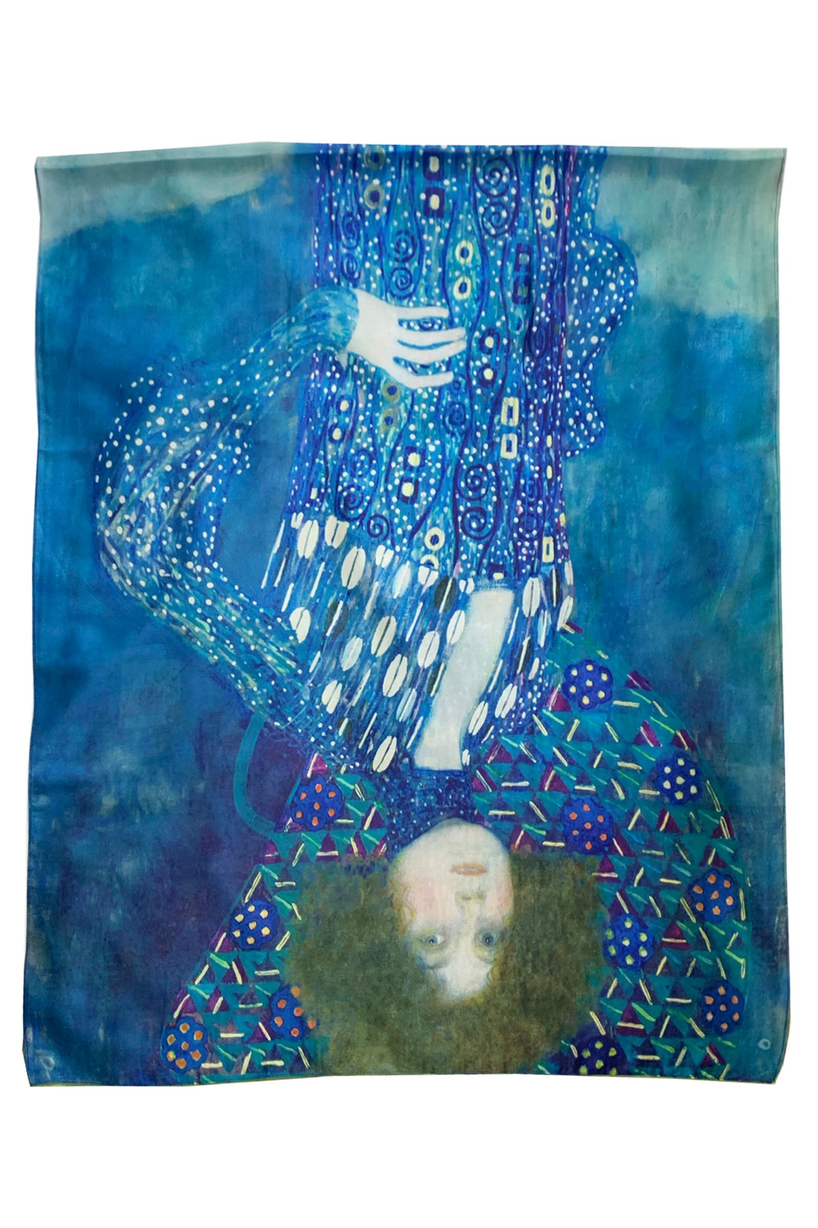 Klimt Expressionism Portrait of Emilie Floge Painting Print Art Silk Scarf 3768